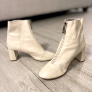 Zara Cream Booties Size 37